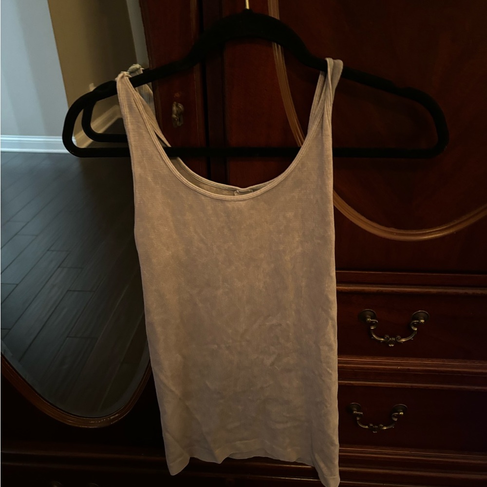 Nikibiki Tank top cream form fit.  Boutique find